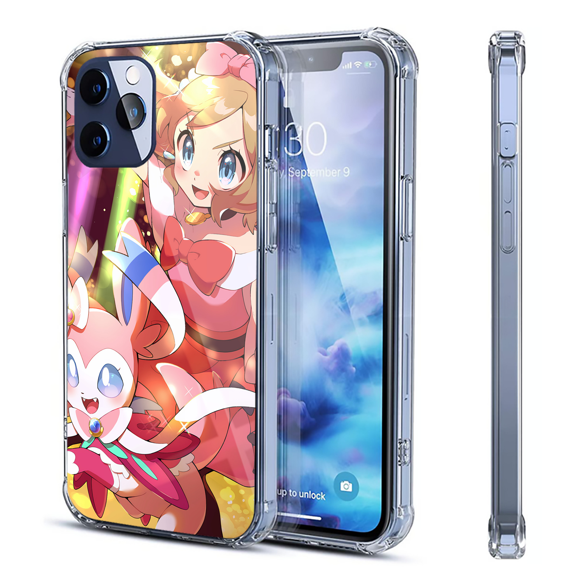 （画像用） ポケットモンスター Pokémon 【iPhone 12シリーズ対応】透明スマホケース（クリアソフトケース）